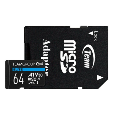 Micro SD Elite Team Group 64GB Class 10 UHS-I U3 V30 A1 SDHC/SDXC (90MB/s - 45MB/s) Micro SD Elite Team Group 64GB Class 10 UHS-I U3 V30 A1 SDHC/SDXC (90MB/s - 45MB/s)