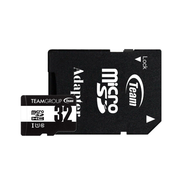Cartão de Memória Micro SDHC Team Group 32GB Class 10 UHS-I SDHC C/ Adaptador-TUSDH32GCL10U03