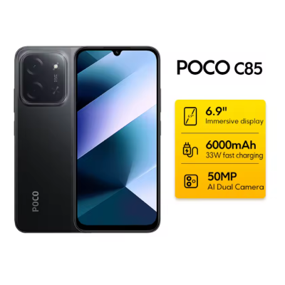 SMARTPHONE XIAOMI POCO C85 6GB/128GB/ 6.9"- BLACK