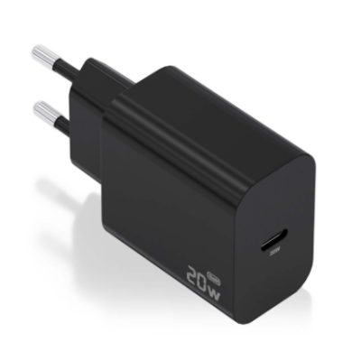 AISENS A110-0939 – Carregador GaN 20W, 1x USB-C PD3.0, Preto