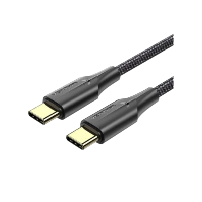 VENTION TAUBH – Cabo USB 2.0 Tipo-C Macho-Macho, 2m, Preto