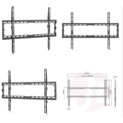 Suporte de Parede Napofix 040F 37" - 90" Fixo Preto