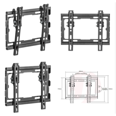 Suporte de Parede Napofix 030 13" - 43" Inclinável Preto Suporte de Parede Napofix 030 13" - 43" Inclinável Preto